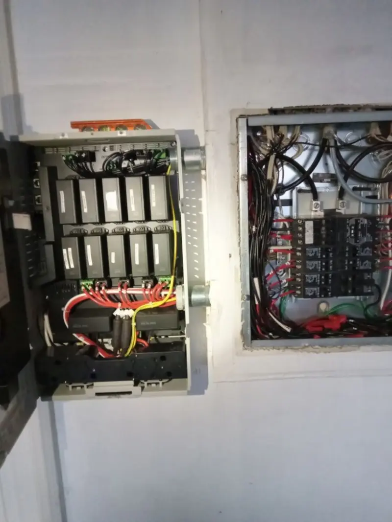 Electrical panel upgrade completed for Security Camera Wiring in Beach City